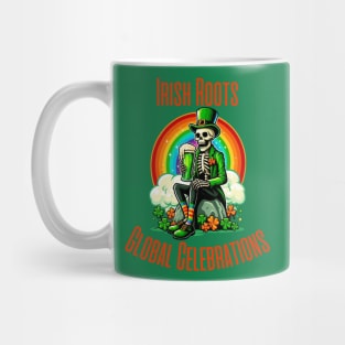 St Patricks Day 2024. Irish Skull Men Mug